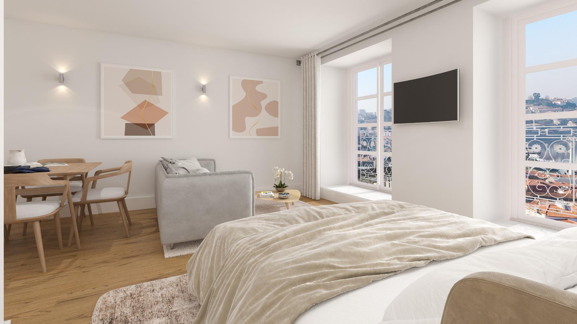 Apartamento T0 à beira da Marginal de Gaia!