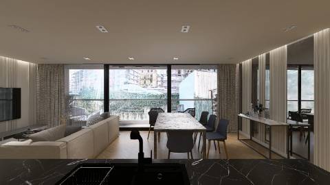 Apartamento T2 em Edifício Histórico com varanda no centro do Porto