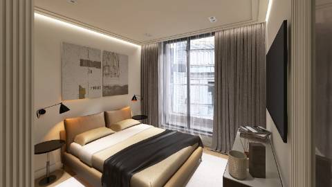 Apartamento T2 em Edifício Histórico com varanda no centro do Porto