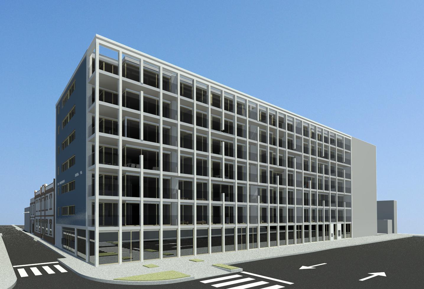 Loja comercial no centro de Matosinhos.