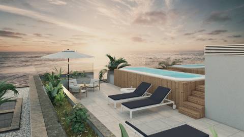 Apartamento T3 com vista mar em Canidelo.