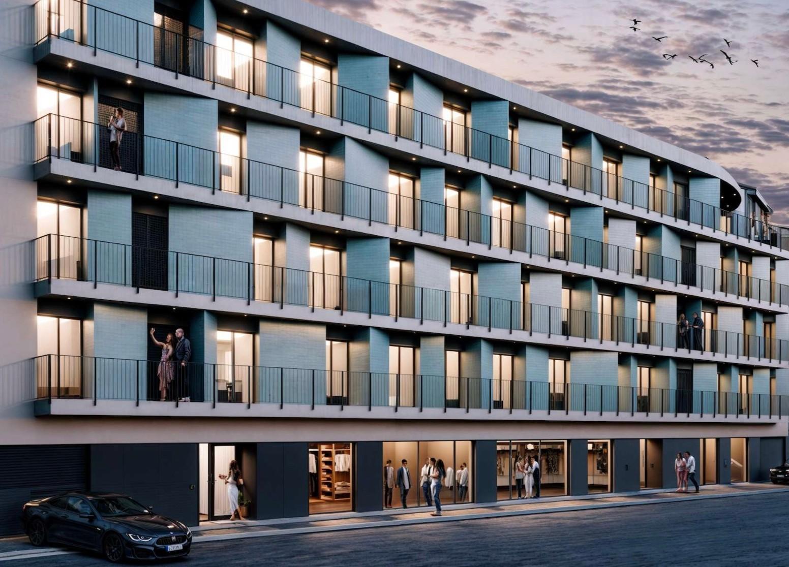 Apartamento T2 com varanda.
