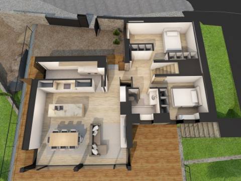Moradia T1 com projeto
