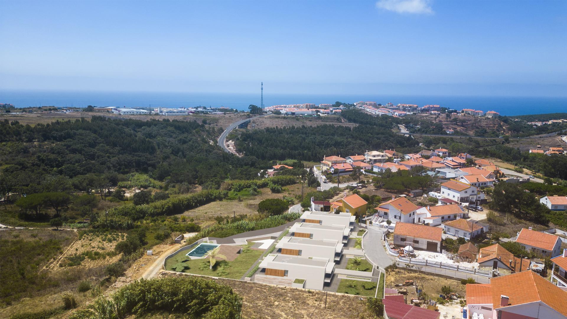 MORADIA T3+1 INSERIDA EM CONDOMÍNIO COM PISCINA JUNTO AO CENTRO DA VILA DA ERICEIRA