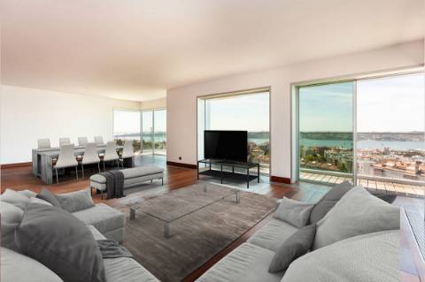 Restelo- Belém - Apartamento T4 em , vista sobre o Rio Tejo, novos a estrear