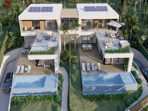SANTA BÁRBARA DE NEXE - Lote de terreno com projeto aprovado para duas moradias de 4 quarto, VISTA MAR