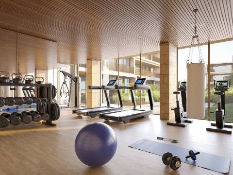 VILAMOURA - Apartamento T2 com Piscina e jardim comum em empreendimento em construção