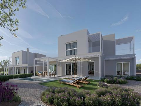 Moderna Moradia Geminada com 2+1 Quartos, inserido num Golfe Resort