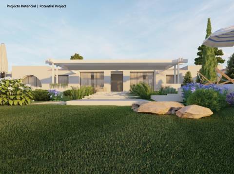 ALMANCIL - Terreno para reconstrução com vista mar