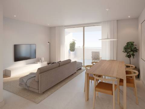 Lagos - Apartamento T2 + Duplex em empreendimento com piscina, a 5 minutos da praia
