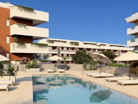 Lagos - Apartamento T2 + Duplex em empreendimento com piscina, a 5 minutos da praia