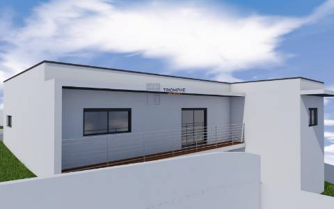 Terreno 471m2 com projeto vista Castelo em  Porto de Mós 