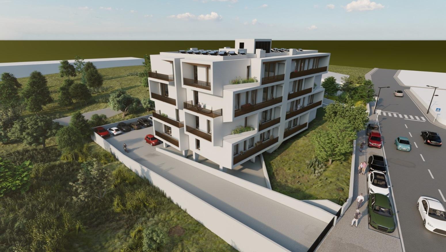Apartamentos de luxo em construção