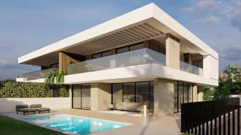Moradia Moderna v4 com cave e piscina, perto de Loulé nova