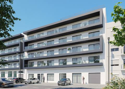 Apartamento T1 novo com piscina e garagem - Olhão