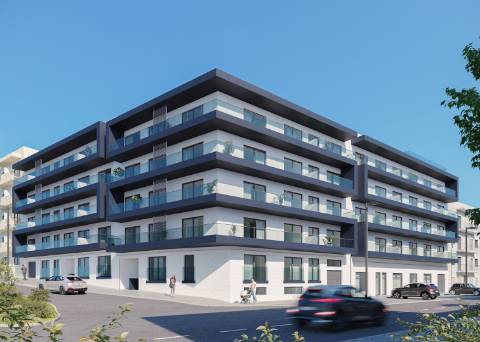 Apartamento T1 novo com piscina e garagem - Olhão