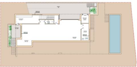 Moradia contemporânea de 5 quartos com vista golf
