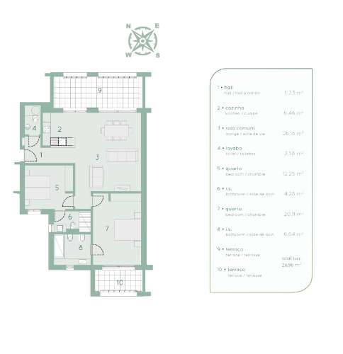 Apartamento T2 com piscina e garagem- em Vilamoura