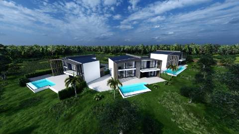 Lote de terreno vendido com projecto aprovado para 3 magnificas moradias com piscina individuais.