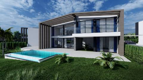 Lote de terreno vendido com projecto aprovado para 3 magnificas moradias com piscina individuais.