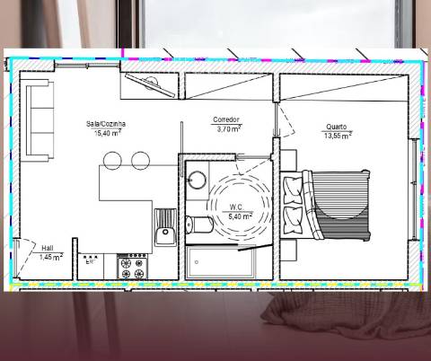 Apartamento T1 Venda em Viseu,Viseu